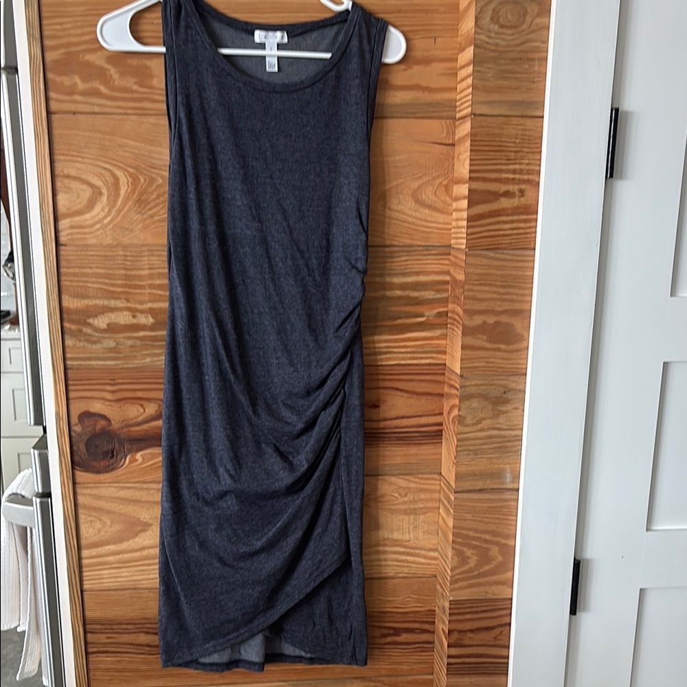 Leith Charcoal Sleeveless Mini Dress